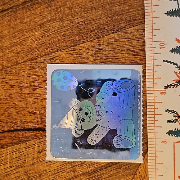 Vintage laser stickers Teddy Bears and Dragon Light Impressions 1987 - Picture 11 of 11